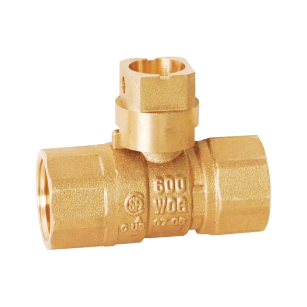 600 PSI Brass Gas Ball Valve Two Piece Threaded Connection Gas Valve Manufacturer high quality